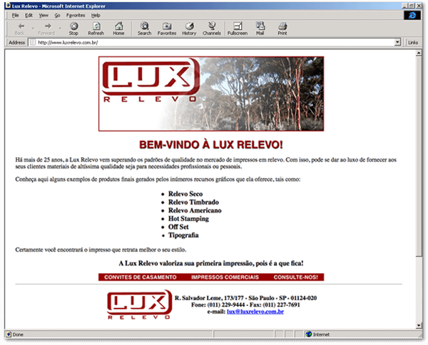 Site LUX Relevo 1997