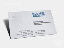Cartão de Visita Banco GM