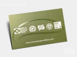 Cartão de Visita Monte Alegre Coffees