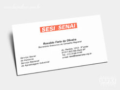 Cartão de Visita SESI SENAI