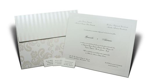 Convite de Casamento Clássico Floral Austrália G Promocional