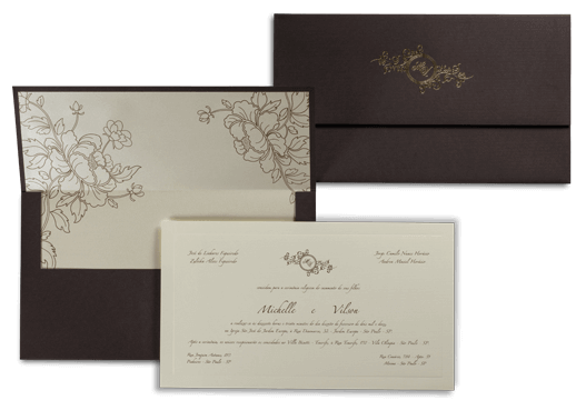 Convite de Casamento Dinamarca GG 2017 Convite de Casamento Rústico Romântico Floral Luxo Dinamarca GG 2017