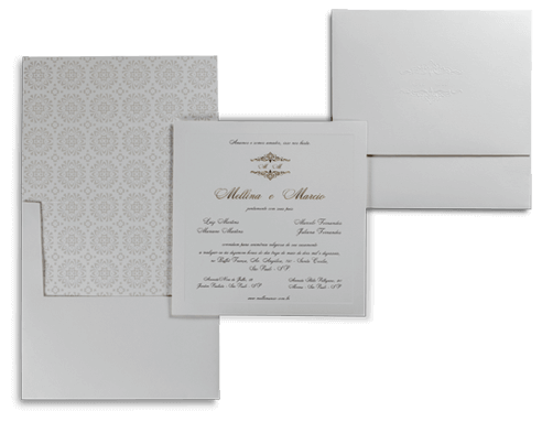 Convite de Casamento Edimburgo G 2017 Convite de Casamento Clássico Luxo Edimburgo G 2017