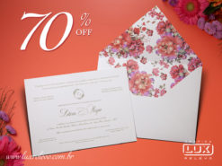 Convite Romântico Floral Aquarela França G Floral 2019 Promocional