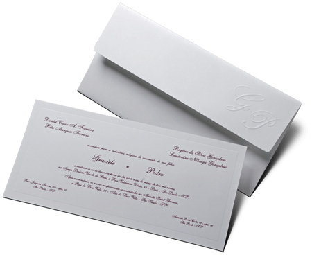 Convite de Casamento Portugal G Convite de Casamento Clássico Portugal G